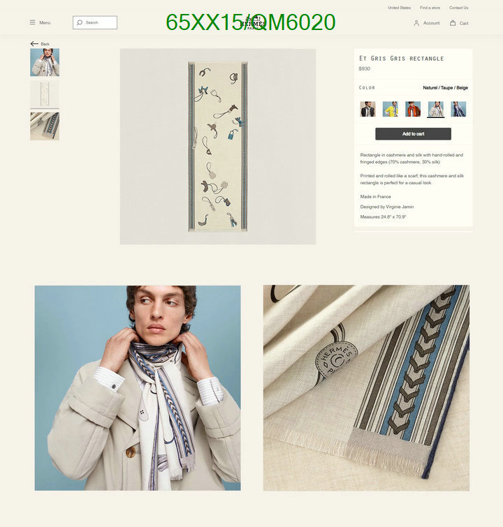 Scarf-Hermes Code: QM6020 $: 65USD