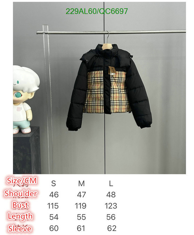 Down jacket Women-Burberry Code: QC6697 $: 229USD