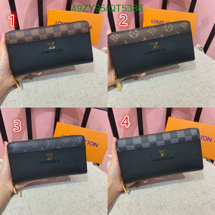 LV Bag-(4A)-Wallet- Code: QT5386 $: 49USD