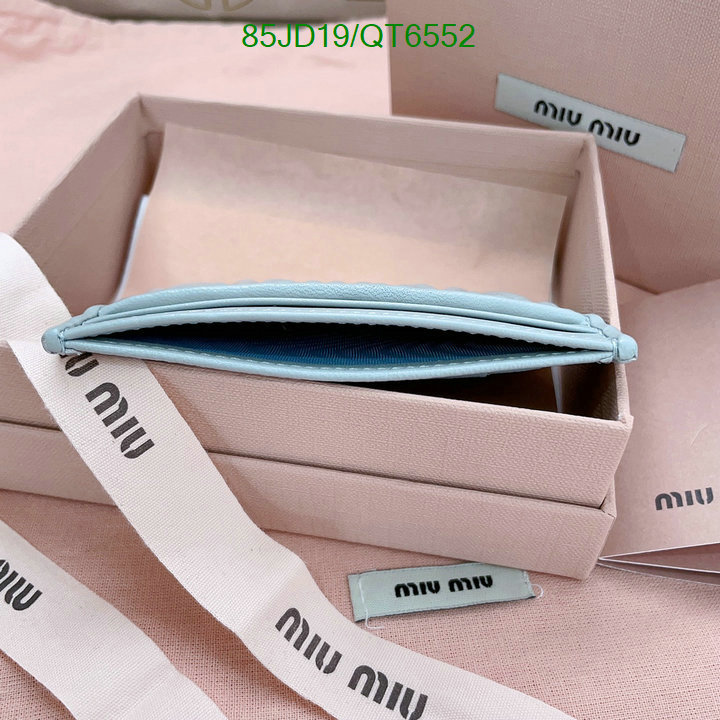 Miu Miu Bag-(Mirror)-Wallet- Code: QT6552 $: 85USD