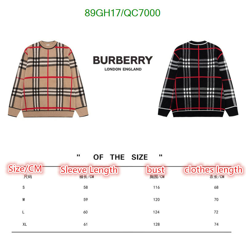 Clothing-Burberry Code: QC7000 $: 89USD