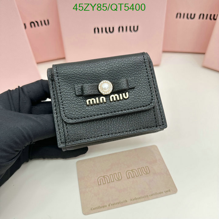 Miu Miu Bag-(4A)-Wallet- Code: QT5400 $: 45USD