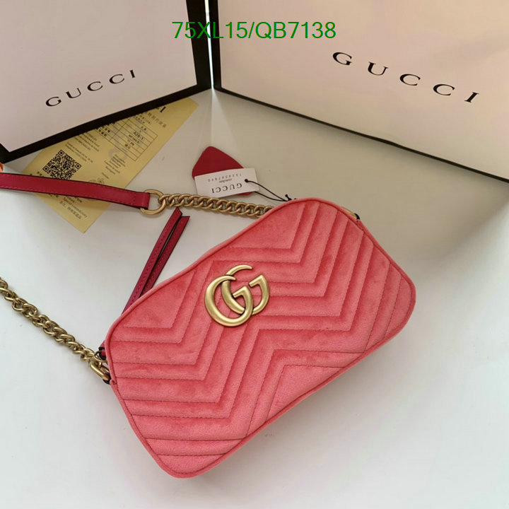 Gucci Bag-(4A)-Marmont Code: QB7138 $: 75USD