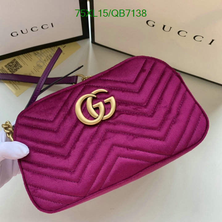 Gucci Bag-(4A)-Marmont Code: QB7138 $: 75USD