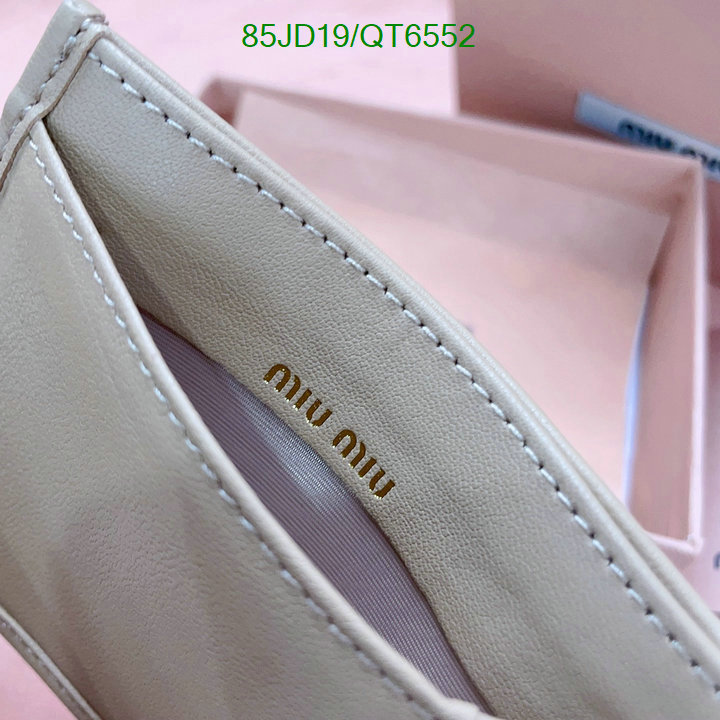 Miu Miu Bag-(Mirror)-Wallet- Code: QT6552 $: 85USD