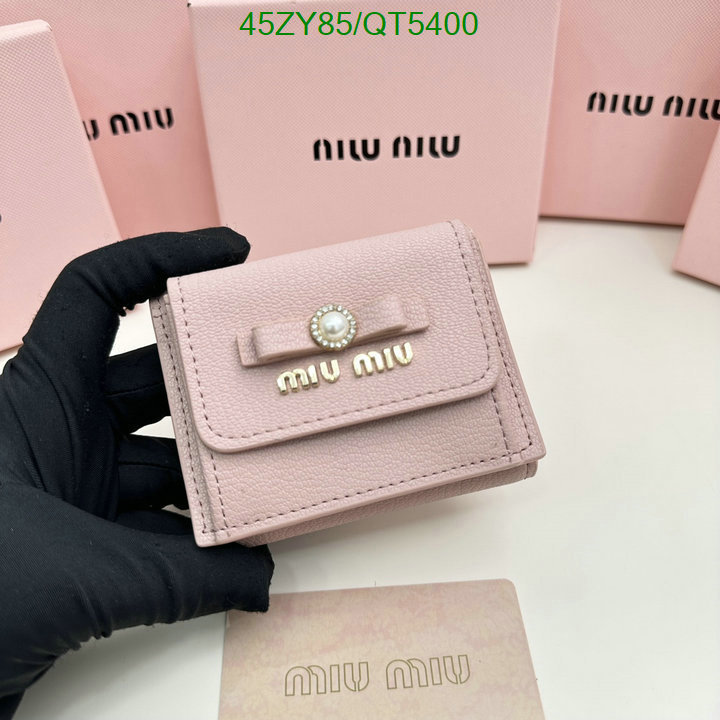 Miu Miu Bag-(4A)-Wallet- Code: QT5400 $: 45USD