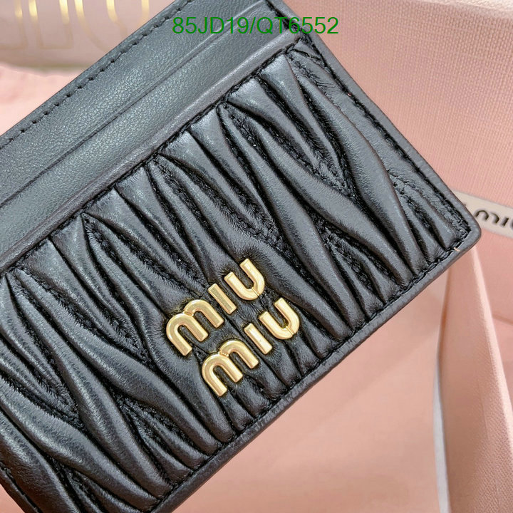 Miu Miu Bag-(Mirror)-Wallet- Code: QT6552 $: 85USD