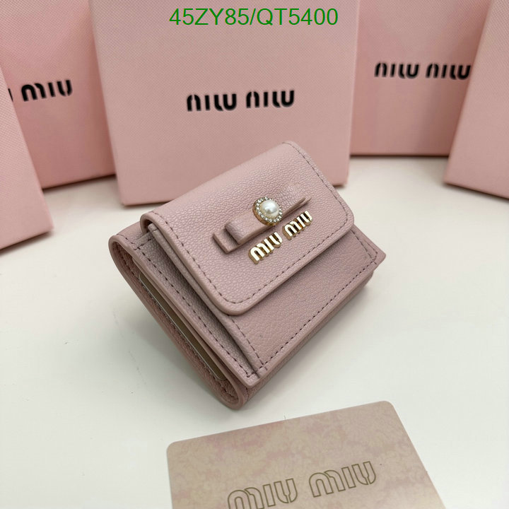 Miu Miu Bag-(4A)-Wallet- Code: QT5400 $: 45USD