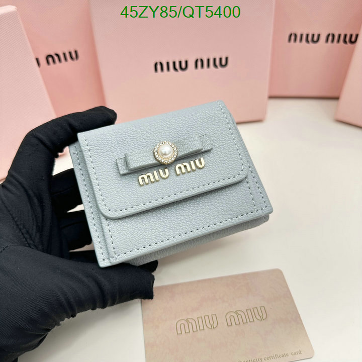 Miu Miu Bag-(4A)-Wallet- Code: QT5400 $: 45USD