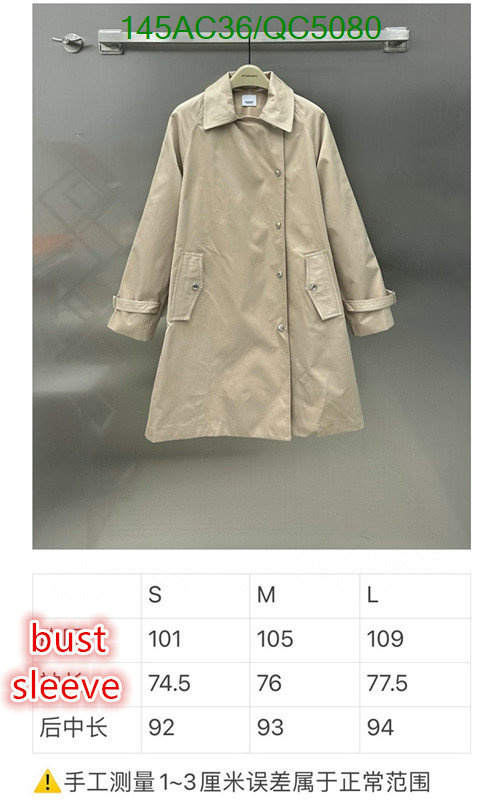 Down jacket Women-Burberry Code: QC5080 $: 145USD