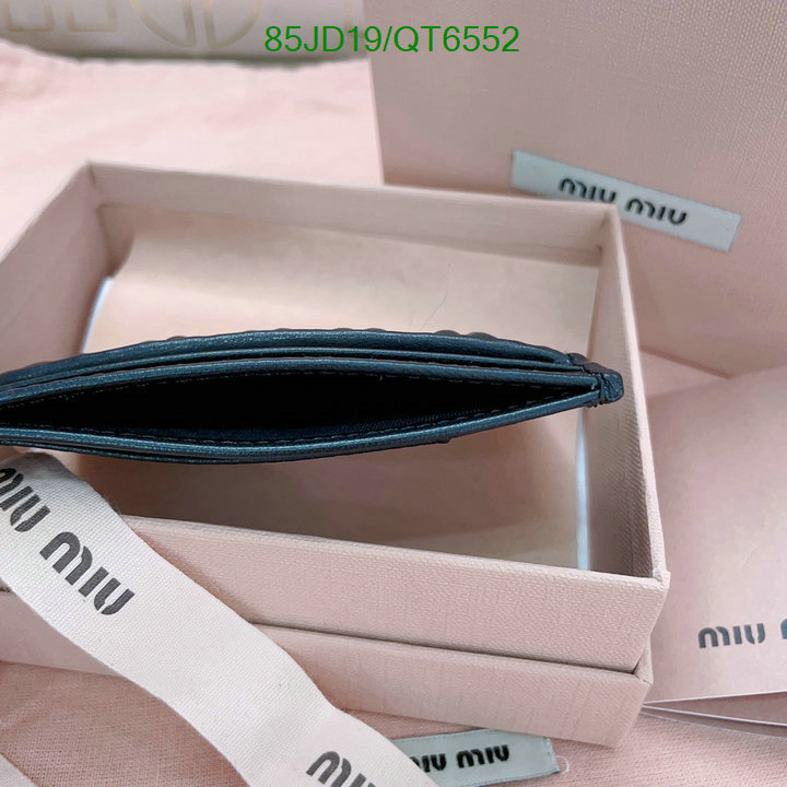 Miu Miu Bag-(Mirror)-Wallet- Code: QT6552 $: 85USD