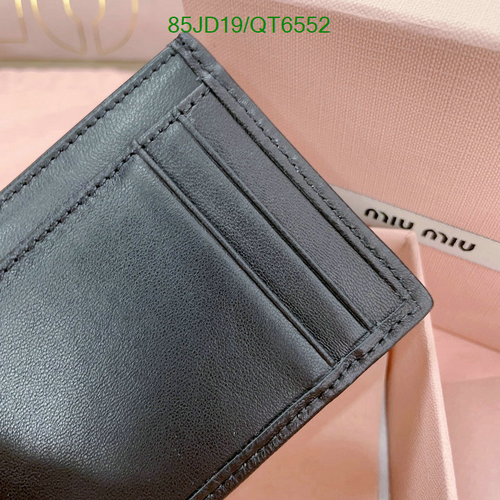 Miu Miu Bag-(Mirror)-Wallet- Code: QT6552 $: 85USD