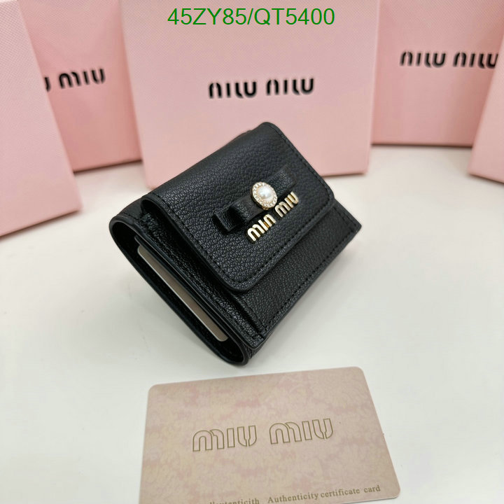 Miu Miu Bag-(4A)-Wallet- Code: QT5400 $: 45USD