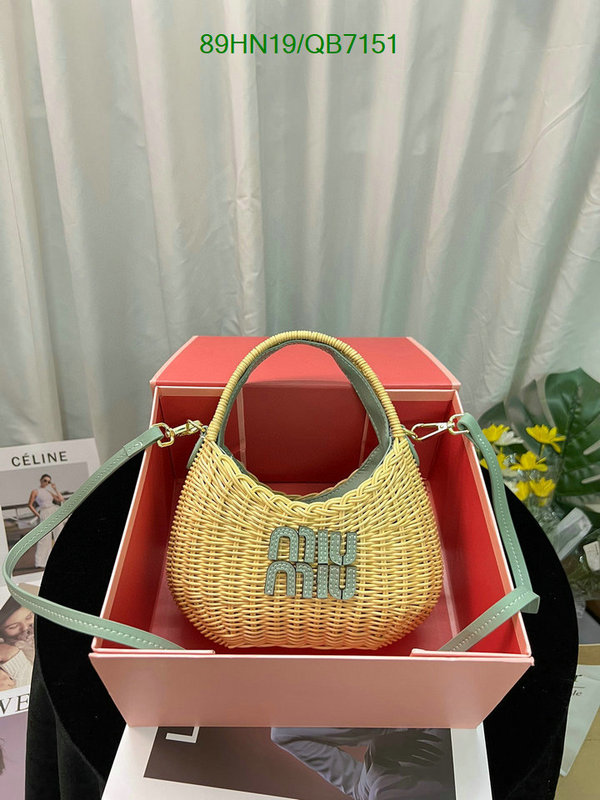 Miu Miu Bag-(4A)-Diagonal- Code: QB7151 $: 89USD