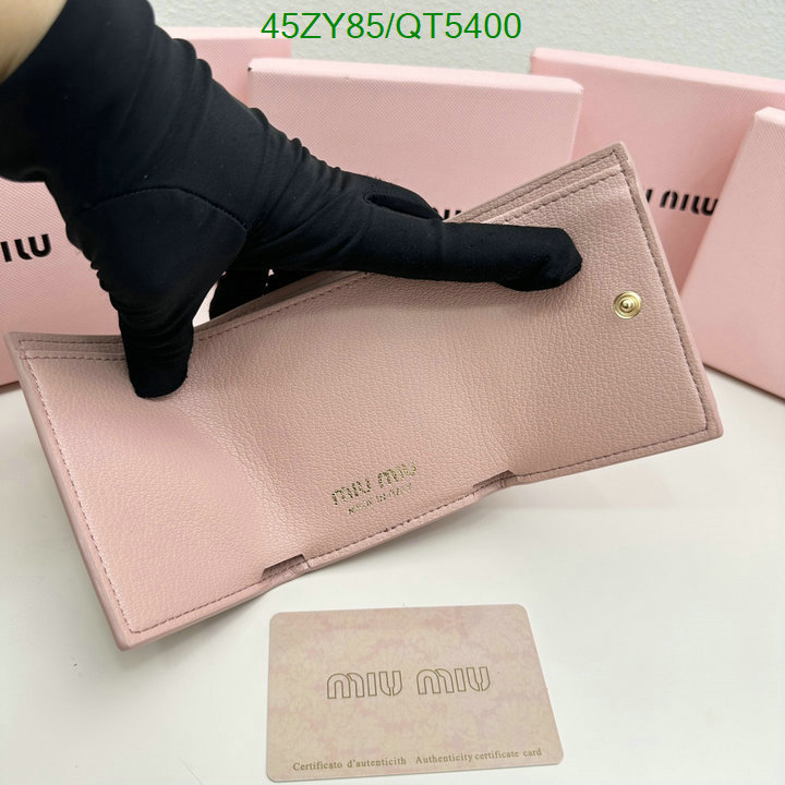 Miu Miu Bag-(4A)-Wallet- Code: QT5400 $: 45USD