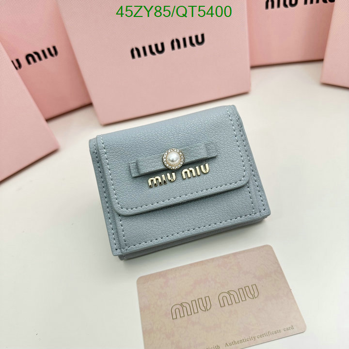 Miu Miu Bag-(4A)-Wallet- Code: QT5400 $: 45USD