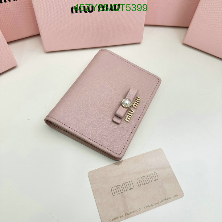 Miu Miu Bag-(4A)-Wallet- Code: QT5399 $: 45USD