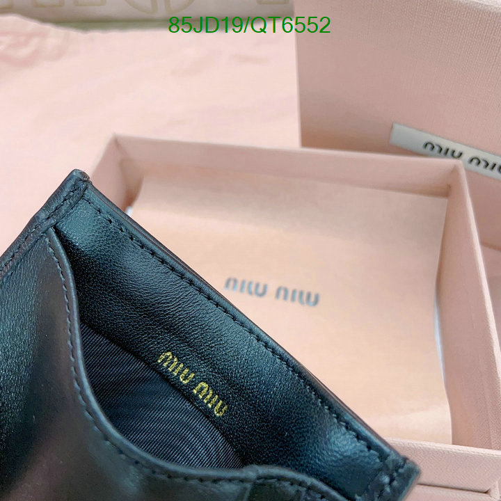 Miu Miu Bag-(Mirror)-Wallet- Code: QT6552 $: 85USD