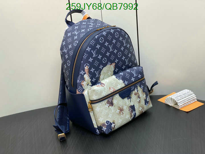 LV Bag-(Mirror)-Backpack- Code: QB7992 $: 259USD