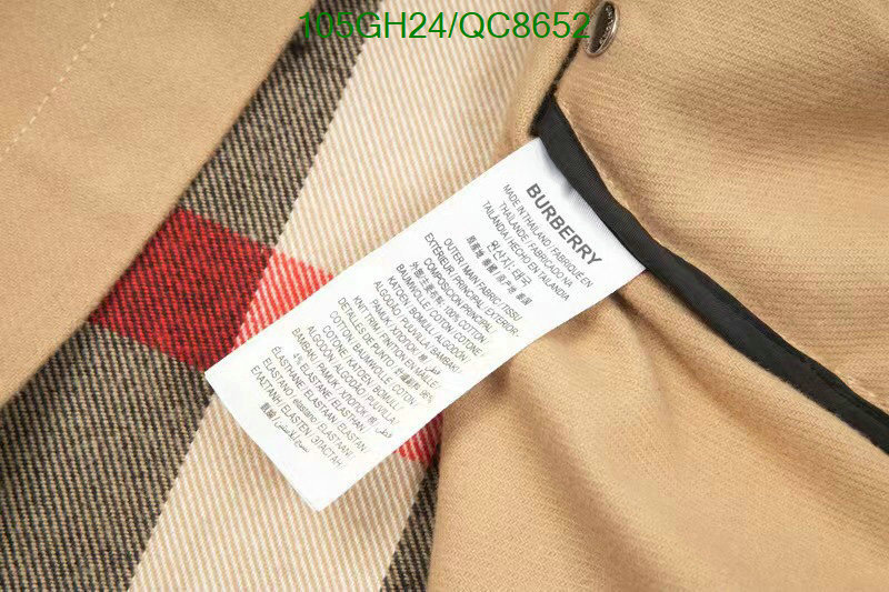 Clothing-Burberry Code: QC8652 $: 105USD