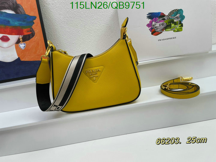 Prada Bag-(4A)-Diagonal- Code: QB9751 $: 115USD