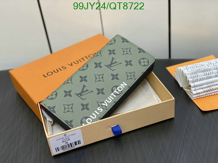 LV Bag-(Mirror)-Wallet- Code: QT8722 $: 99USD