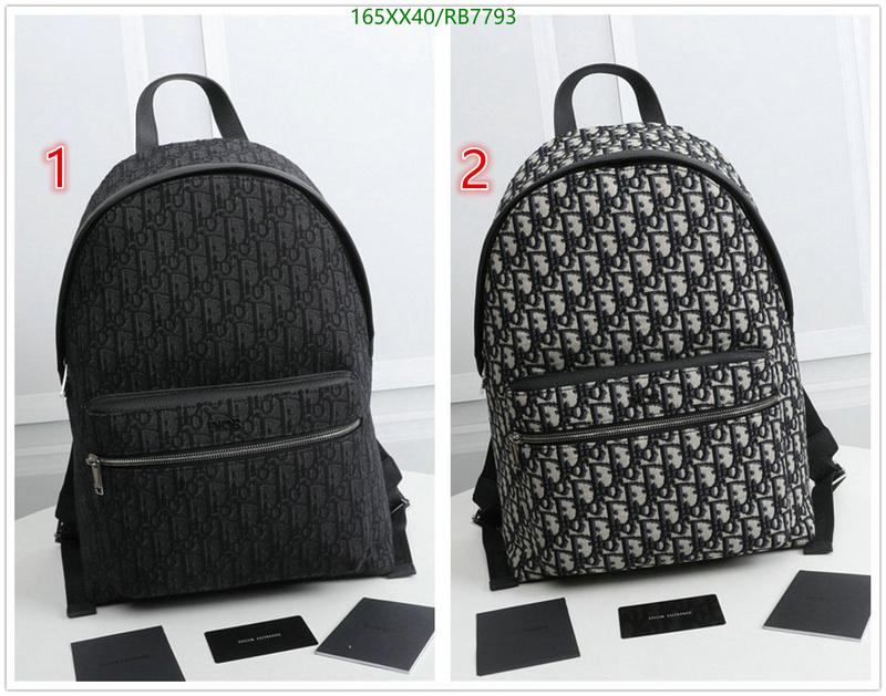 Dior Bag-(Mirror)-Backpack- Code: RB7793 $: 165USD