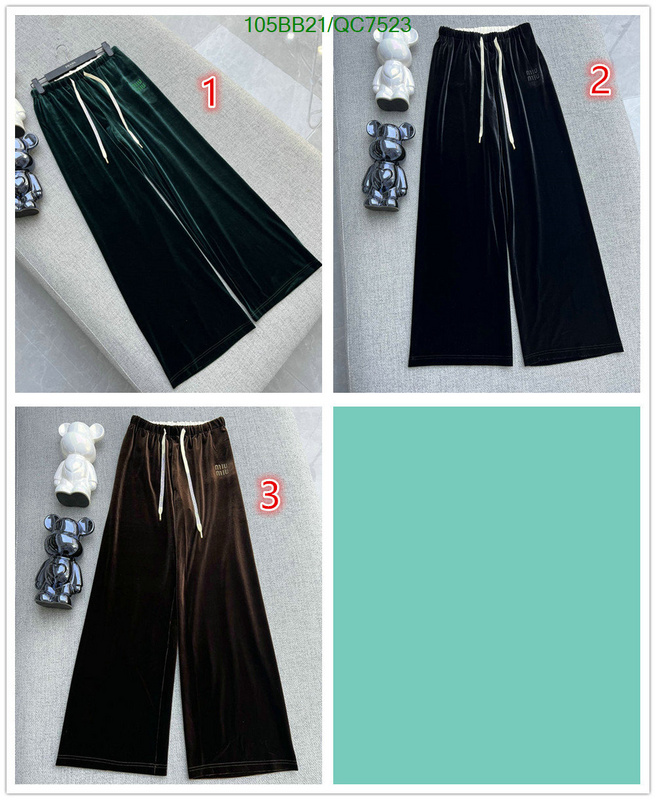 Clothing-MIUMIU Code: QC7523 $: 105USD