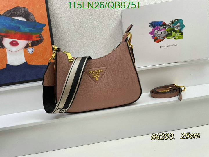 Prada Bag-(4A)-Diagonal- Code: QB9751 $: 115USD