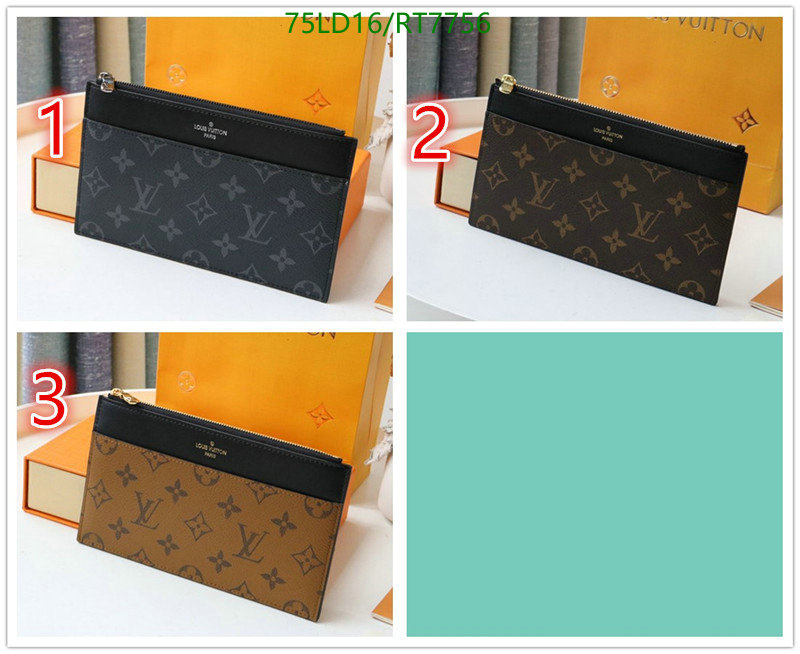 LV Bag-(Mirror)-Wallet- Code: RT7756 $: 75USD