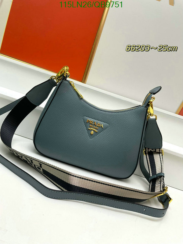 Prada Bag-(4A)-Diagonal- Code: QB9751 $: 115USD