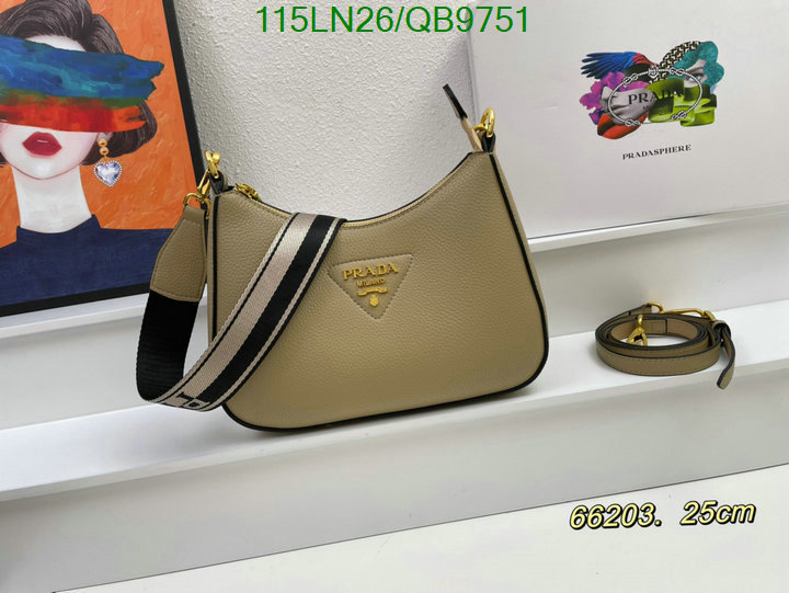 Prada Bag-(4A)-Diagonal- Code: QB9751 $: 115USD