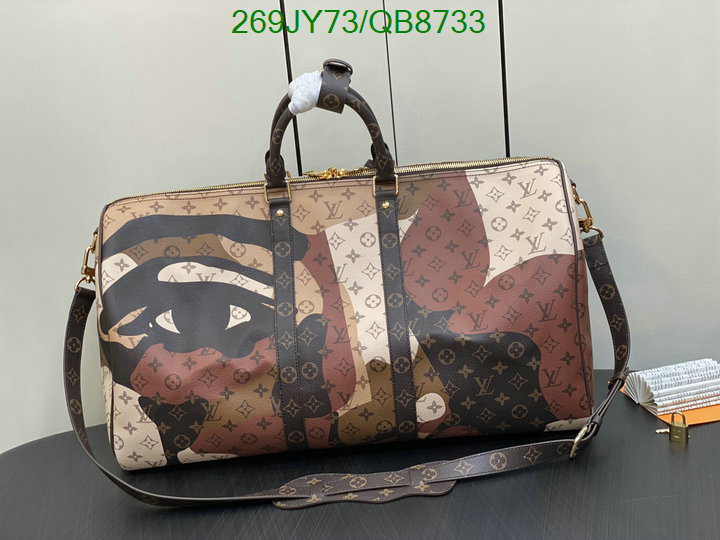 LV Bag-(Mirror)-Keepall BandouliRe 45-50- Code: QB8733 $: 269USD