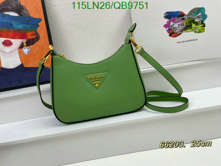 Prada Bag-(4A)-Diagonal- Code: QB9751 $: 115USD