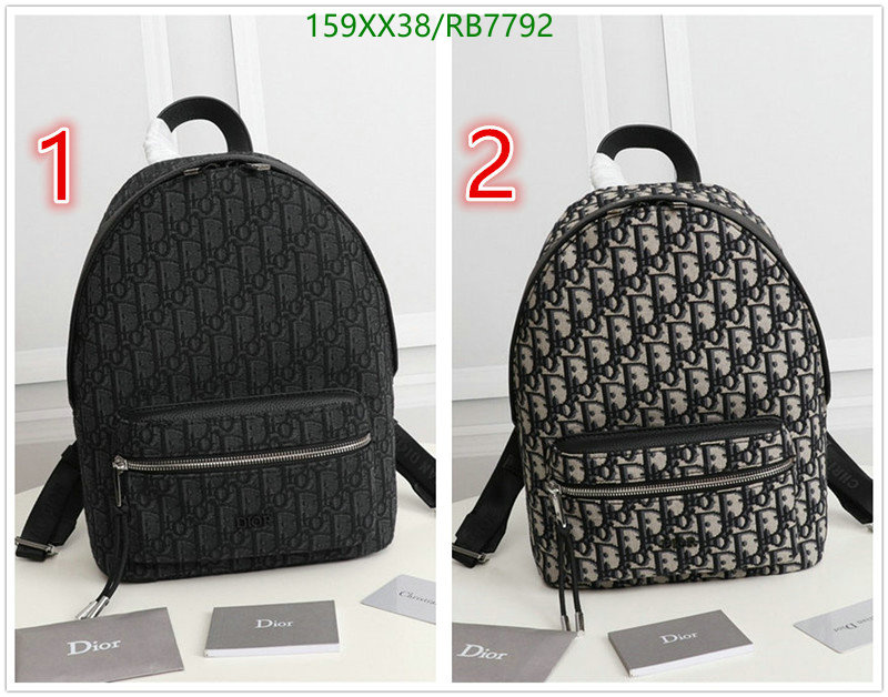 Dior Bag-(Mirror)-Backpack- Code: RB7792 $: 159USD