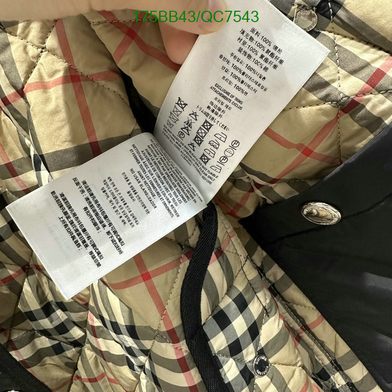 Clothing-Burberry Code: QC7543 $: 175USD