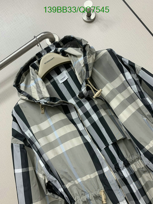 Clothing-Burberry Code: QC7545 $: 139USD