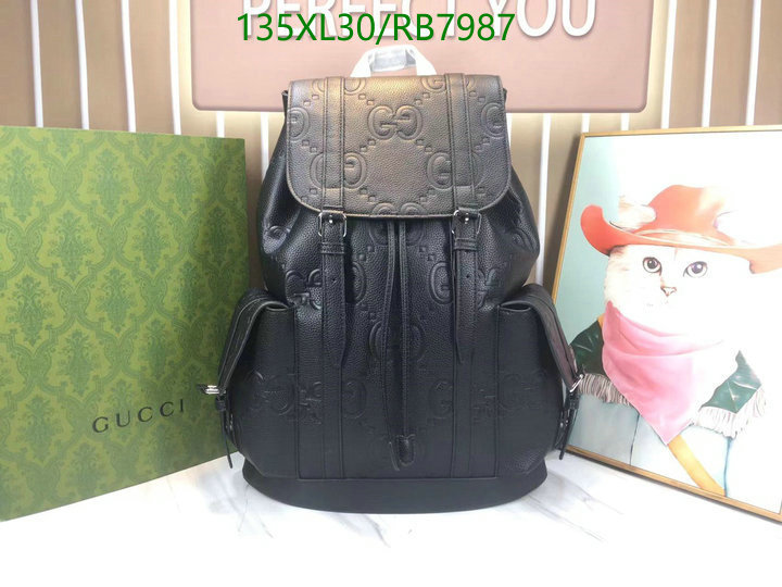 Gucci Bag-(4A)-Backpack- Code: RB7987 $: 135USD