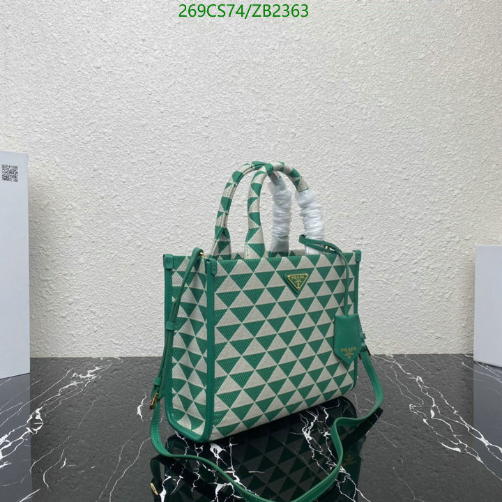 Prada Bag-(Mirror)-Handbag- Code: ZB2363 $: 269USD