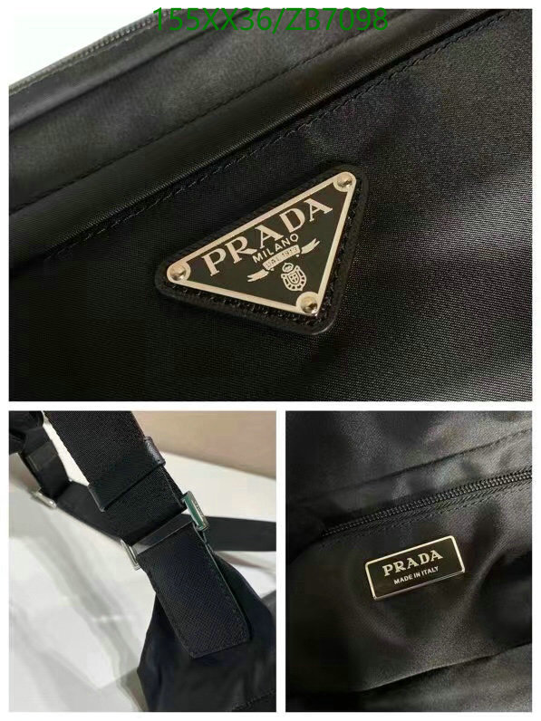 Prada Bag-(Mirror)-Handbag- Code: ZB7098 $: 155USD