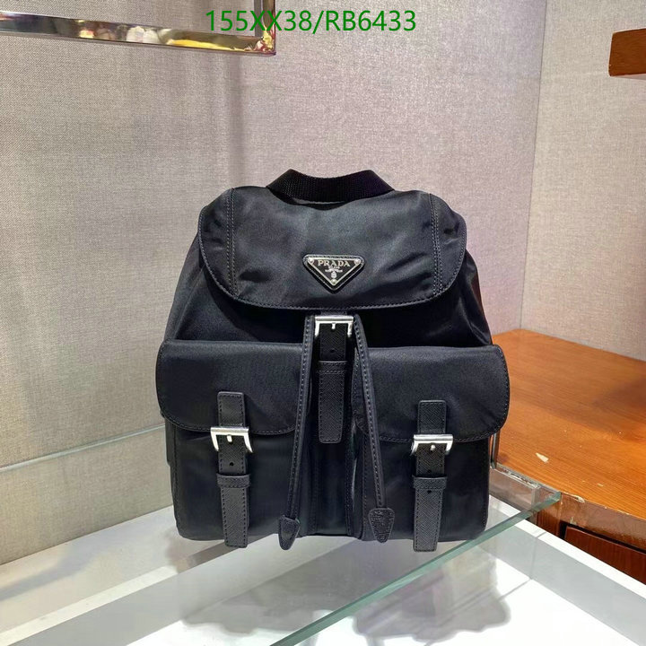 Prada Bag-(Mirror)-Backpack- Code: RB6433 $: 155USD