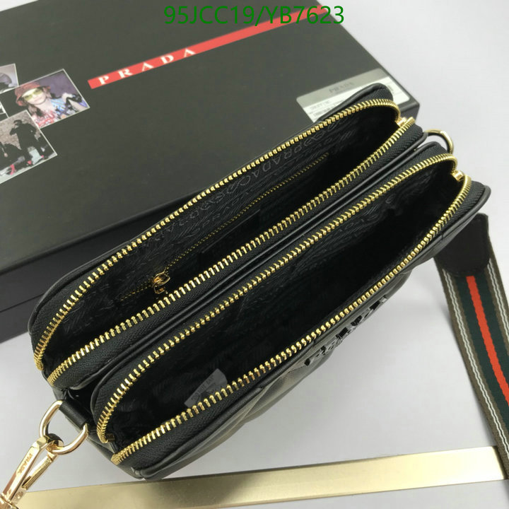 Prada Bag-(4A)-Diagonal- Code: YB7623 $: 95USD