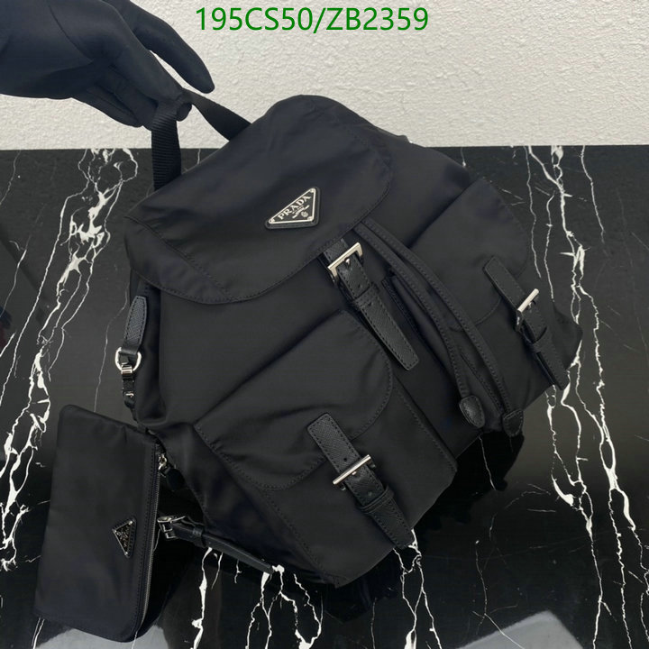 Prada Bag-(Mirror)-Backpack- Code: ZB2359 $: 195USD