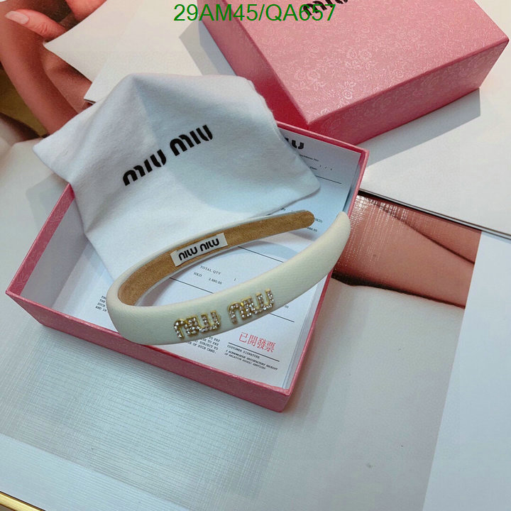 Headband-MIU MIU Code: QA657 $: 29USD