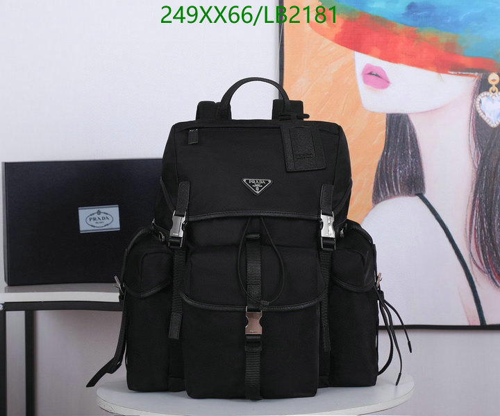 Prada Bag-(Mirror)-Backpack- Code: LB2181 $: 249USD