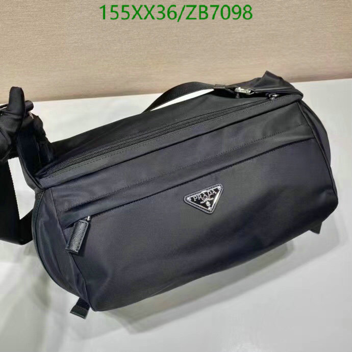 Prada Bag-(Mirror)-Handbag- Code: ZB7098 $: 155USD