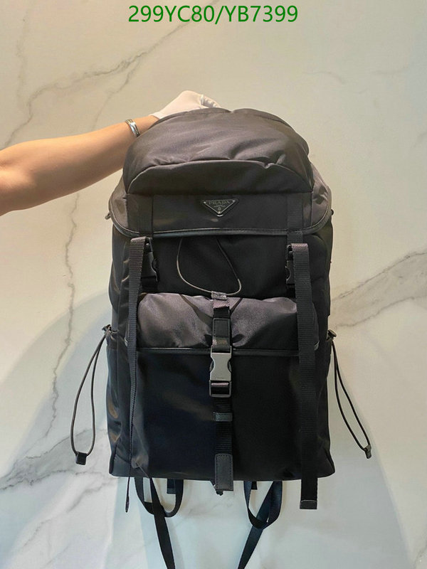 Prada Bag-(Mirror)-Backpack- Code: YB7399 $: 299USD