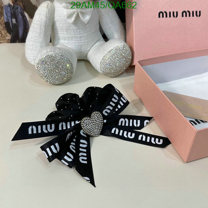 Headband-MIU MIU Code: QA662 $: 29USD