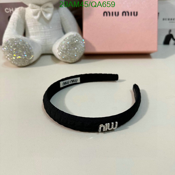 Headband-MIU MIU Code: QA659 $: 29USD