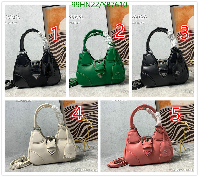 Prada Bag-(4A)-Handbag- Code: YB7610 $: 99USD